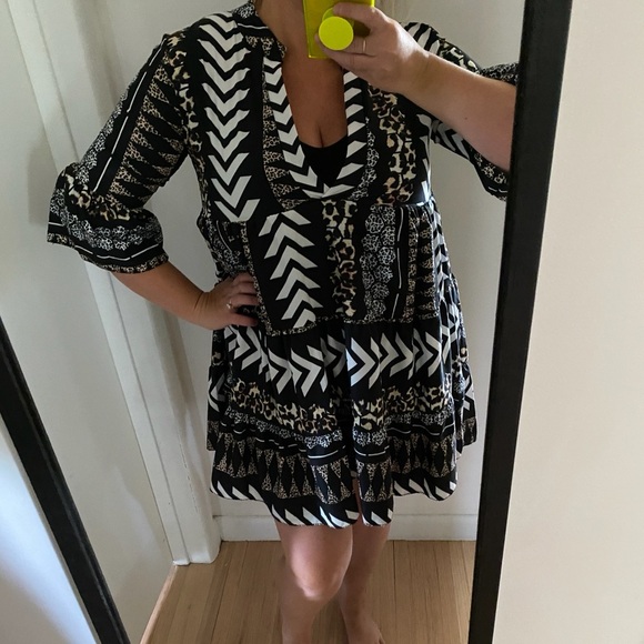 NWOT Tribal Bubble Dress - Picture 4 of 4